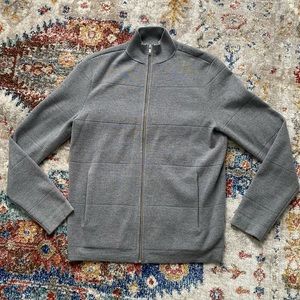 Theory | Merino Wool Gray Full Zip Sweater